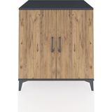 Kronos Şifonyer 2 Kapaklı 88X59X96 Antrasit-Çam