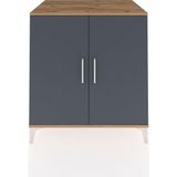 Kronos Şifonyer 2 Kapaklı 88X59X96 Çam-Antrasit - Atlas Çam
