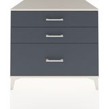 Kronos Şifonyer 3 Çekmeceli 88X59X80 Aytaşı-Antrasit