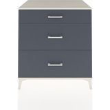 Kronos Şifonyer 3 Çekmeceli 88X59X96 Aytaşı-Antrasit