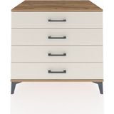 Kronos Şifonyer 4 Çekmeceli 88X59X80 Çam-Aytaşı - Atlas Çam
