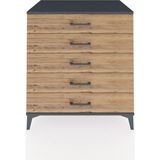 Kronos Şifonyer 5 Çekmeceli 88X59X96 Antrasit-Çam