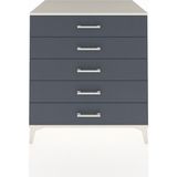 Kronos Şifonyer 5 Çekmeceli 88X59X96 Aytaşı-Antrasit