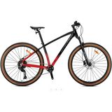 Kronxc 300 Pro 29 Jant 10X1 Shımano Cues U6000 17 Inç Dağ Bisikleti - Siyah - Kırmızı - Füme