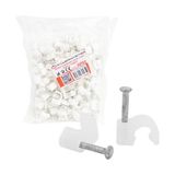 Kroşe 2 Numara Çelik Çivili 6 Mm ( Data - Anten Kabloları İçin) 100lü Poşet Powermaster