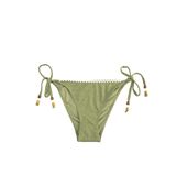 Kroşe Detaylı Boncuklu Yanları İpli Bikini Altı