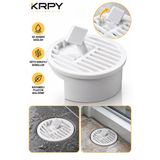 KRPY Banyo Duş Balkon Gider Kapağı Süzgeci Yuvarlak Plastik Yer Süzgeci Izgarası Su Tahliye Kapağı