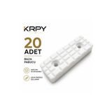 KRPY Baza Pabucu Plastik Takoz Ayak Yükseltici 20 Adet Denge Takozu Zemin Koruyucu Pabuç