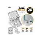 KRPY Şeffaf Ayna Tırnağı 20 Adet – Cam ve Ayna Sabitleme Aparatı, Ayna Tutucu Montaj Klipsi, Cam Raf ve Dekoratif Ayna Sabitleyici