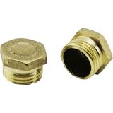 KRT Ibico 1/2" Sarı Kör Tıpa Kör Tapa Metal Pirinç - 50'li Paket