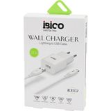 KRT Ibico İB-3002 ( USB To Telefon Şarj 9V-12V 3.0A Ev Başlık+ Kablo 1mt Hızlı Iphone Set - 5'li Paket
