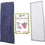 KRT Ibico Sprey Mop Paspası 12X35CM Siyah Yedek Gri - 12'li Paket