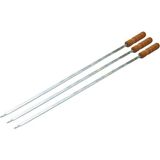 KRT Ibico T-500 Mangal Şişi 50CM Tavuk Kanat Dar Yassı Ahşap Saplı - 100'LI Paket