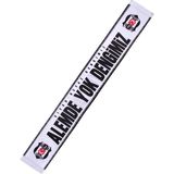 Krtlyvs Beşiktaş Saten Atkı 06 26Y Unisex Siyah Beyaz Renkli Taraftar Ürünü