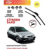 Kruger Citroen Saxo Sileceği Silgeç Silgi Takımı 2002 Model Araç Için (Aparatsız) Direk Montaj