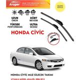 Kruger Civic Uyumlu Cam Muz Sileceği . 1.6 Vtec Motor Araç Için (Aparatsız) Direk Montaj Fd6 (2006-2012) Arası