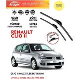 Kruger Clio 2 Sileceği Silgeç Silgi Takımı 2000 Model Araç Için (Aparatsız) Direk Montaj