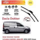 Kruger Dacia Dokker 2012-2015 Arası Silgeç Takımı (Aparatsız) Direk Montaj