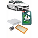 KRUGER FİAT EGEA 1.4 BENZİNLİ BAKIM SETİ 4L MAGNATEC MOTOR YAĞI + HAVA + POLEN + YAĞ FİLTRESİ