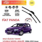 Kruger Fiat Panda 2007 Model Sileceği Silgeç Silgi Takımı Araç Için (Aparatsız) Direk Montaj
