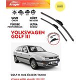 Kruger Golf 3 Cam Silgeç Takımı 1997 Model (Aparatsız) Direk Montaj