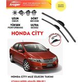 Kruger Honda City Cam Silgeç Takımı 2007 Model (Aparatsız) Direk Montaj