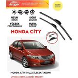 Kruger Honda City Sileceği Silgeç Silgi Takımı 2010 Model Araç Için (Aparatsız) Direk Montaj