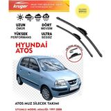 Kruger Hyundai Atos Sileceği Silgeç Silgi Takımı 2000 Model Araç Için (Aparatsız) Direk Montaj
