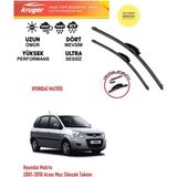 Kruger Hyundai Matrix 2002 Model Sileceği Silgeç Silgi Takımı Araç Için (Aparatsız) Direk Montaj