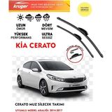 Kruger Kia Cerato Sileceği Silgeç Silgi Takımı 2015 Model Araç Için (Aparatsız) Direk Montaj