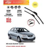 Kruger Kia Rio Sileceği Silgeç Silgi Takımı 2006 Model Araç Için (Aparatsız) Direk Montaj