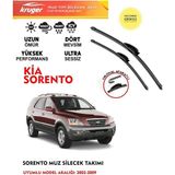 Kruger Kia Sorento Sileceği Silgeç Silgi Takımı 2007 Model Araç Için (Aparatsız) Direk Montaj