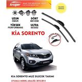 Kruger Kia Sorento Sileceği Silgeç Silgi Takımı 2010 Model Araç Için (Aparatsız) Direk Montaj
