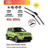 Kruger Kia Soul Sileceği Silgeç Silgi Takımı 2009 Model Araç Için (Aparatsız) Direk Montaj