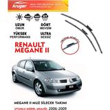 Kruger Megane 2 Cam Silecek Seti 1.4 1.6 1.5 Motor Araca Özel Orjinal Aparat 2007-2009 Arası