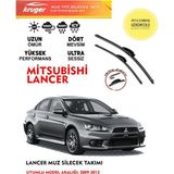 Kruger Mitsubishi Lancer Ön Silgeç Takımı 2011 Model Araç Için Uyumlu . (Aparatsız) Direk Montaj