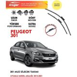 Kruger Ön Cam Muz Sileceği Süpürgesi Takım Peugeot 301 / Citroen C Elysee 1.4 1.6 Araç Için (Aparatsız) Direk Montaj