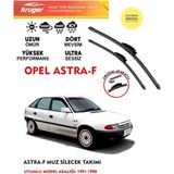 Kruger Opel Astra F Sileceği Silgeç Silgi Takımı 1995 Model Araç Için (Aparatsız) Direk Montaj