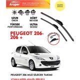 Kruger Peugeot 206 Silgeç Takımı 2000 Model (Aparatsız) Direk Montaj