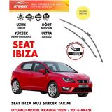 Kruger Seat Ibiza Sileceği Silgeç Silgi Seti 2012 Model Araç Için (Aparatsız) Direk Montaj