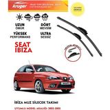 Kruger Seat Ibiza Sileceği Silgeç Silgi Takımı 2003 Model Araç Için (Aparatsız) Direk Montaj