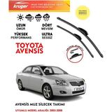 Kruger Toyota Avensis Sileceği Silgeç Silgi Takımı 2007 Model Araç Için (Aparatsız) Direk Montaj