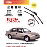 Kruger Toyota Corolla Sileceği Silgeç Silgi Takımı 1995 Model Araç Için (Aparatsız) Direk Montaj