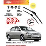 Kruger Toyota Corolla Sileceği Silgeç Silgi Takımı 2002 Model Araç Için (Aparatsız) Direk Montaj