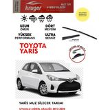 Kruger Toyota Yaris Hybrit Sileceği Silgeç Silgi Takımı 2014 Model Araç Için (Aparatsız) Direk Montaj
