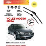 Kruger Volkswagen Bora Sileceği Silgeç Silgi Takımı 2000 Model Araç Için (Aparatsız) Direk Montaj