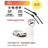 Kruger Volswagen Polo Sileceği Silgeç Silgi Takımı 2001 Model Uyumlu Araç Için (Aparatsız) Direk Montaj