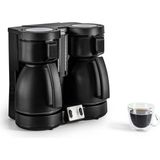 Krups Duothek Thermo Filtre Kahve Makinesi, Iki Ayrı Vakum Sürahisi ve Demleme Işlemleri, Çok Iyi Yalıtım Performansı, Gösterge Işıklı Açma-Kapama Düğmesi, 2 x 8 Fincan, Siyah, KT8501