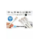 Kruxon 100 Metre Cat6 Gigabit Ethernet İnternet Kablosu 1000 Mbps Rj45 Modem Router Pc Laptop Tv Uyumlu
