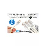 kruxon 3 Metre CAT6 Gigabit Ethernet İnternet Kablosu 1000 Mbps RJ45 Modem Router PC Laptop TV Uyumlu